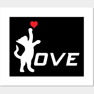 Cat Love - Gift For Cat Lover Posters and Art